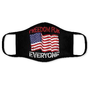 Discover Freedom For Everyone America USA Flag 4th Of July Face Masks