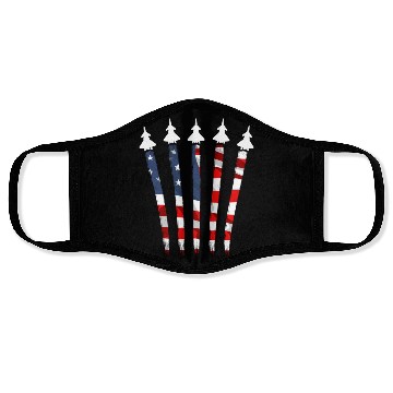 Discover Patriotic America USA Flag 4th Of July American Face Masks