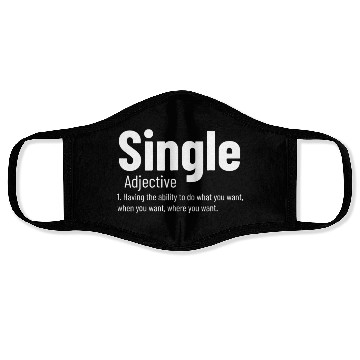 Discover Relationship Single Adjective Definition Funny Sin Face Masks