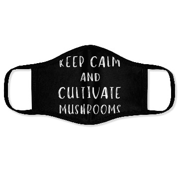 Discover Mushroom Cultivation Farmer Face Masks