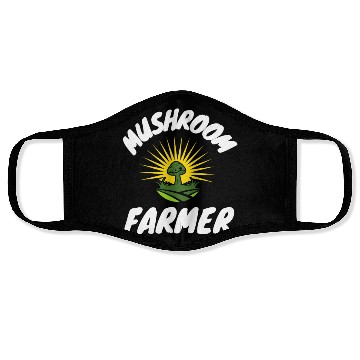 Discover Mushroom Cultivation Farmer Face Masks