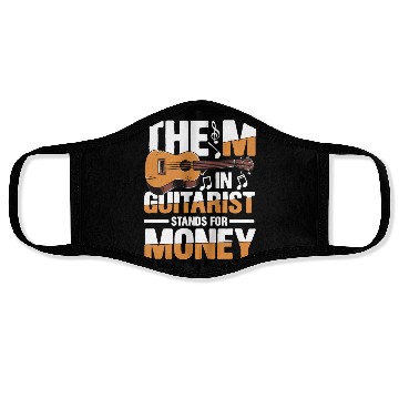 Discover The M in Guitarist Stands For Money Face Masks