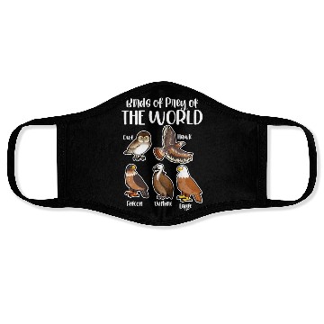 Discover Birds of Prey Of The World Face Masks