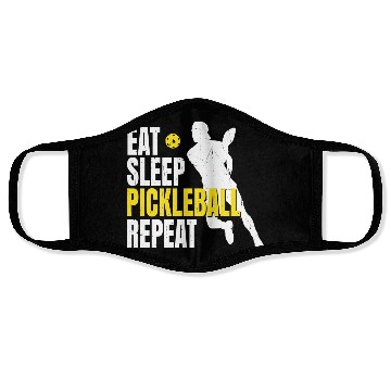 Discover Eat Sleep Pickleball Repeat Pickleballplayer Face Masks