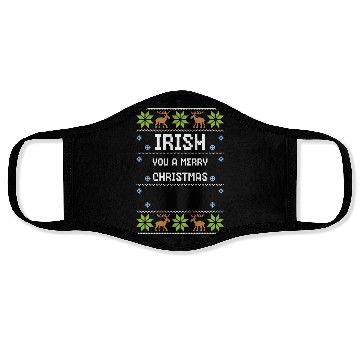 Discover Irish You A Merry Christmas Face Masks