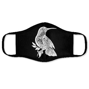 Discover Exotic Tattoo Hummingbird Tribal Style Wings Face Masks