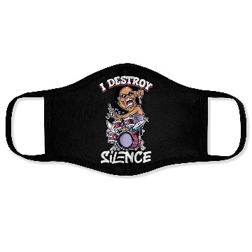 Discover Drummer Drums Music Drum Set Drumming Face Masks