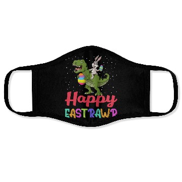 Discover Dinosaur Bunny Happy Easter Sunday Face Masks
