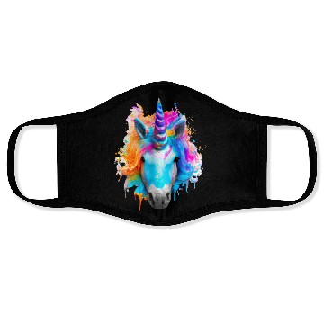 Discover Colourful unicorn Face Masks
