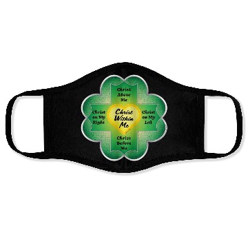 Discover St Patrick's Breast Plate Shamrock Face Masks