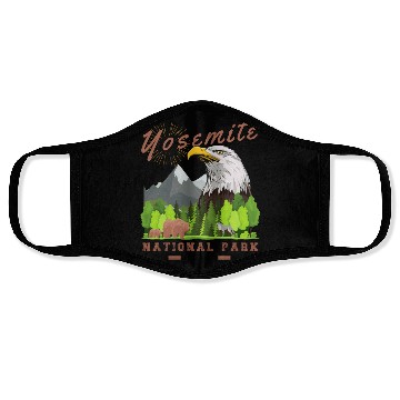 Discover Yosemite National Park Face Masks
