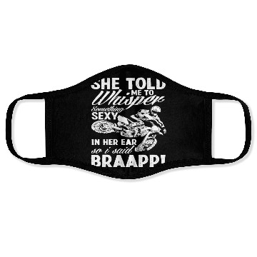 Discover Funny Motocross Gift Face Masks