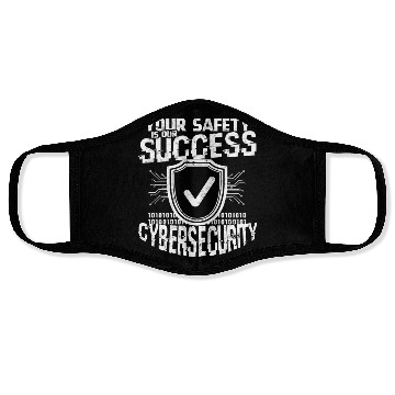 Discover Cyber Security Cyber Hacker Analyst Programmer Face Masks