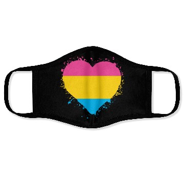 Discover Pride LGBTQ heart Face Masks