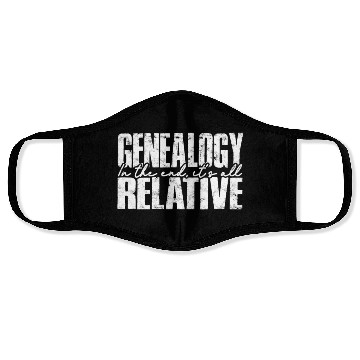 Discover Genealogy Family Historian Ancestry Genealogist Face Masks