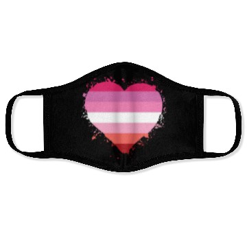 Discover Pride LGBTQ heart Face Masks