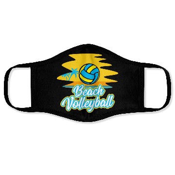Discover Volleyball Sport Lover Beach Volleyball Player Face Masks