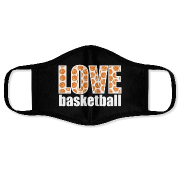 Discover Love Basketball White Face Masks