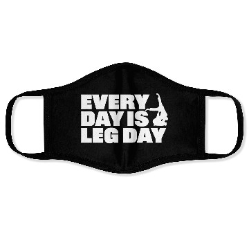 Discover Every Day is Leg Day BJJ Apparel Face Masks