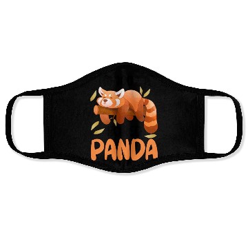 Discover Red Panda Bored Cute Animal Lazy Animal Lover Face Masks