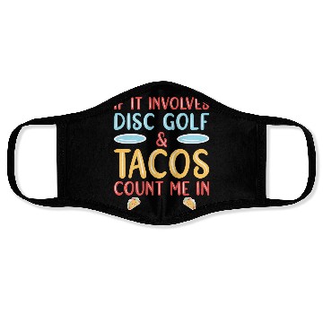 Discover Tacos Disc Golf Face Masks