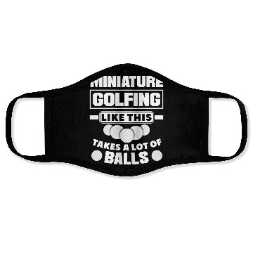 Discover Funny Miniature Golf Miniature Golfing Miniature Face Masks