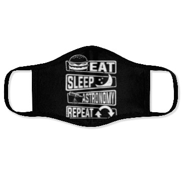 Discover Eat Sleep Astronomy Repeat Cosmologist Astronomer Face Masks
