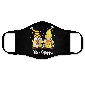 Discover Bee Happy Spring Imker Gnome Garden Face Masks