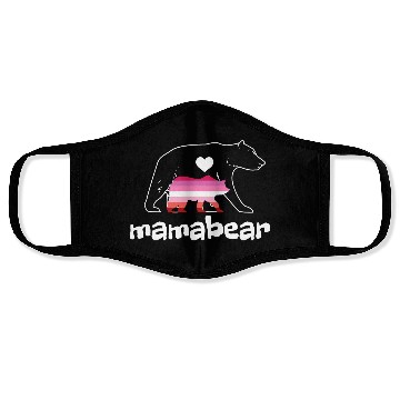 Discover Lesbian Mamabear Face Masks