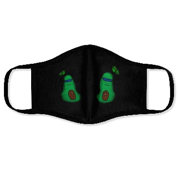 Discover Avocado you are not me Face Masks