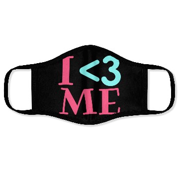 Discover I Love Me, Heart, Positive, Cool, Stylish,Teens Face Masks
