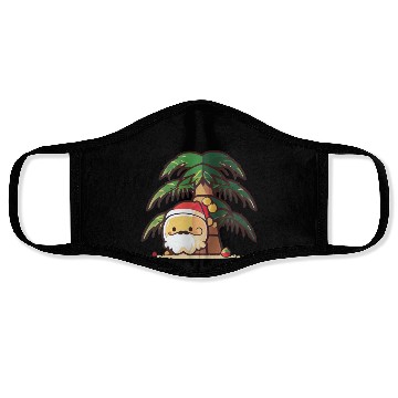 Discover Tropical Santa enjoying Summer Face Masks