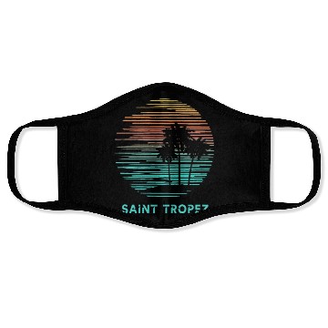 Discover Saint Tropez Cool Souvenir Vacation Artistic Face Masks