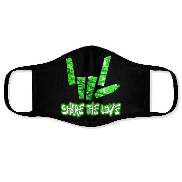 Discover Share The Love Green 1 Face Masks