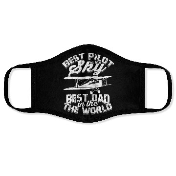 Discover Husband Dad Pilot Legend Plane Aviation Pilot Dad Face Masks