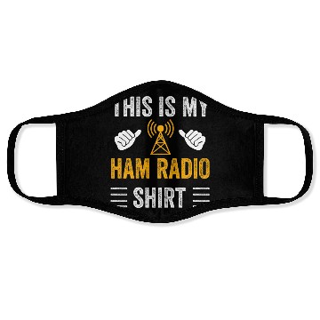 Discover This Is My Ham Radio Face Masks