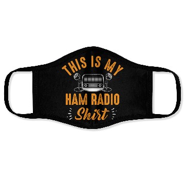 Discover This Is My Ham Radio Face Masks