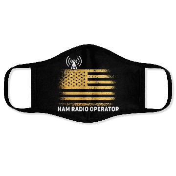 Discover Ham Radio Operator US Flag Face Masks