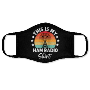 Discover This Is My Ham Radio Face Masks