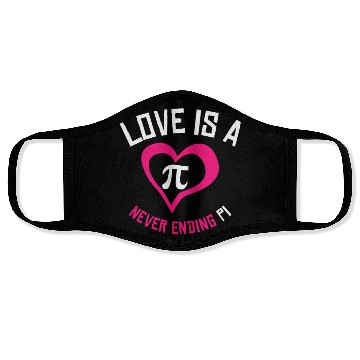 Discover Pi Day Love Pi Symbol Mathematics Number Face Masks