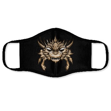 Discover crab dragon brown Face Masks