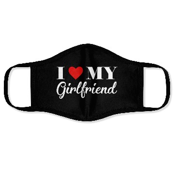 Discover i love my girlfriend Face Masks