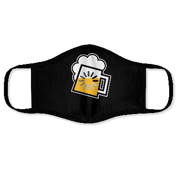 Discover Beer Loading (Drinking In Progress / Positive / /) Face Masks
