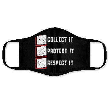 Discover Collect It - Protect It - Respect It TCG Face Masks