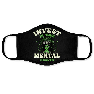 Discover Invest In Your Mental Health Awareness Depression Face Masks