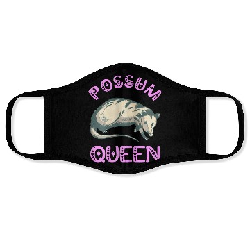 Discover Possum Queen Cute Opossum Lover Funny Face Masks