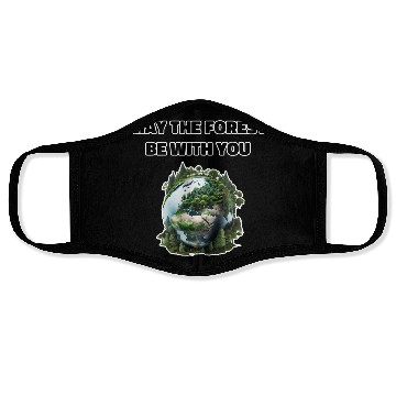 Discover May the Forest Be With You Face Masks