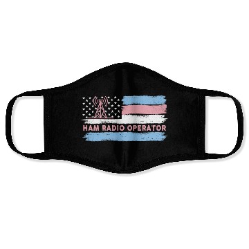Discover Ham Radio Operator US Flag Face Masks