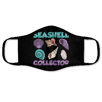 Discover Seashell Collector Beach Collect Seashells Face Masks
