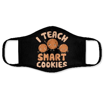 Discover I Teach Smart Cookies Preschool Teacher Face Masks
